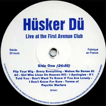 Hüsker Dü side 1 label