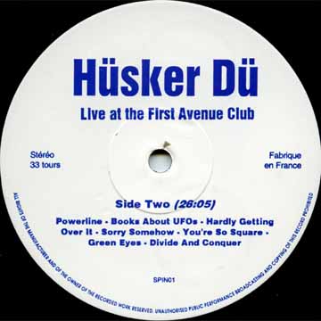 Hüsker Dü side 1 label