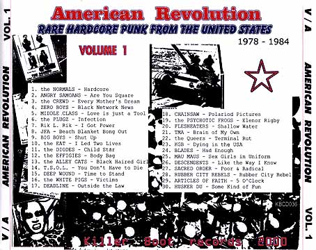 American Revolution, Vol. 1 CD back
