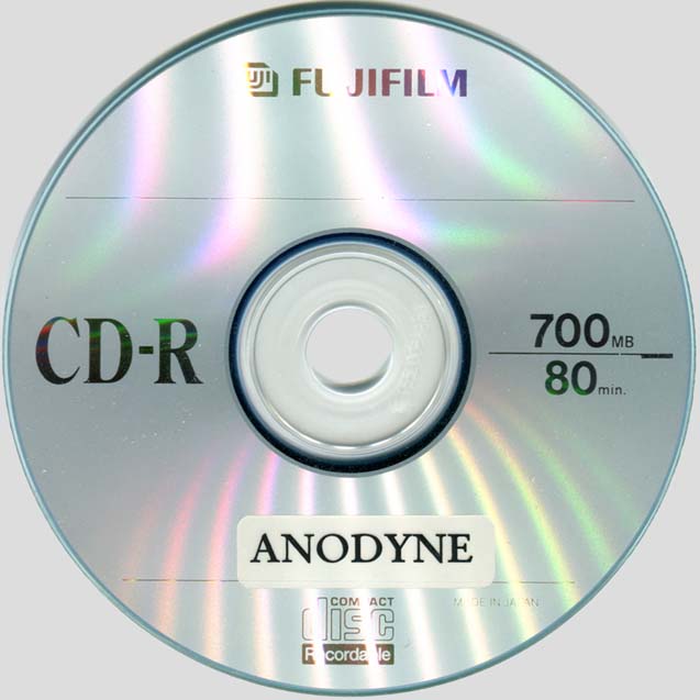 Anodyne — Spring 2002 tour CD disc
