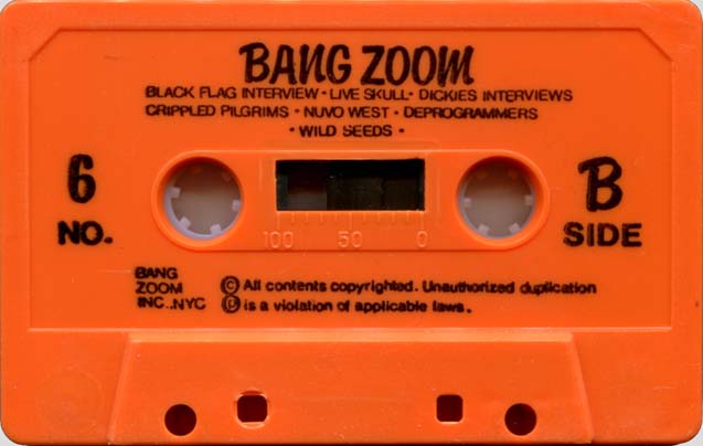 Bang Zoom No. 6 cassette shell side B