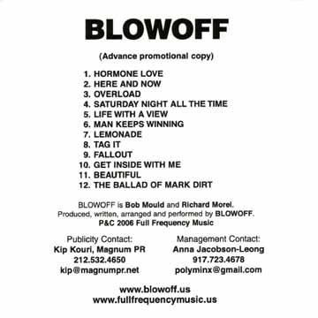 Blowoff advance CD back