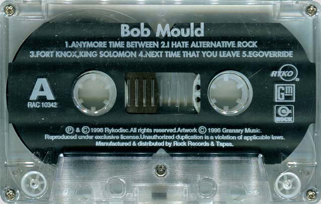 Bob Mould cassette [Thailand] shell side 1