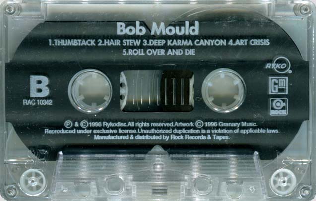 Bob Mould cassette [Thailand] shell side 2