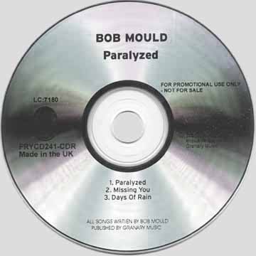 Bob Mould — Paralyzed promo CD EP artwork