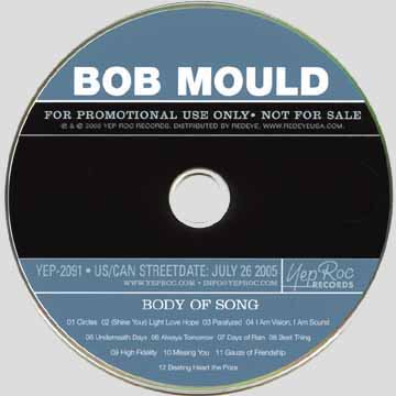 Bob Mould — Body Of Song Yep Roc advance CD artwork