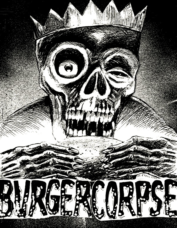 Burger Corpse cassette booklet cover