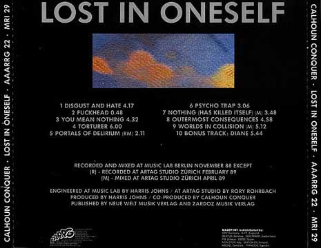 Lost In Oneself CD back