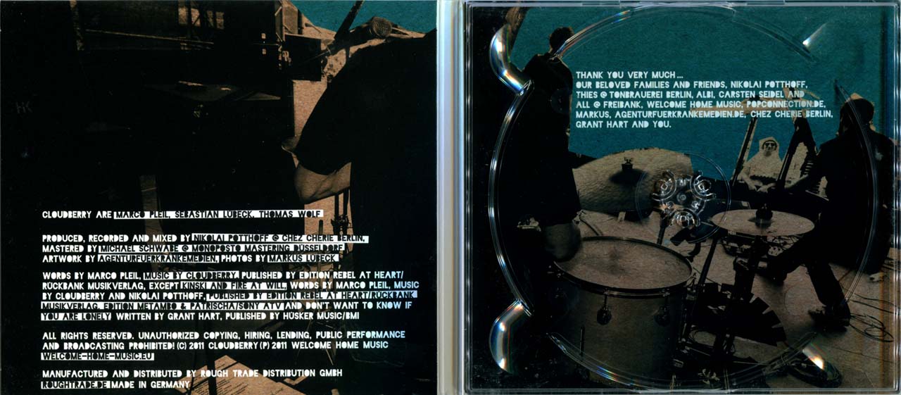 The Closer We Get CD digipak interior unfolded