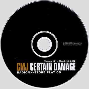 CMJ Certain Damage, Vol. 121 CD artwork