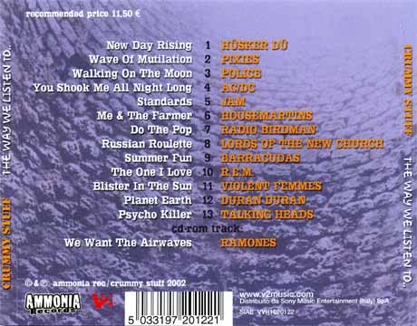 Crummy Stuff <I>The Way We Listen To..</I> CD back