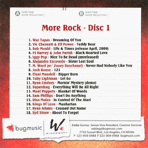 Eddie's Mixtape #17 CD front insert back side