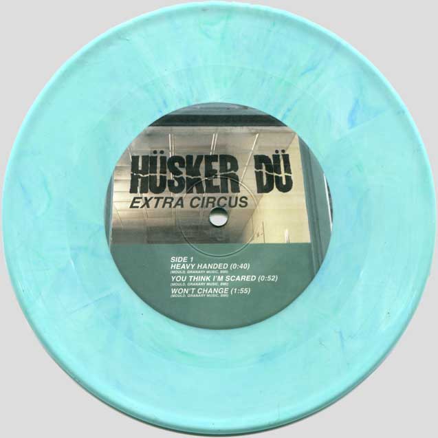 Extra Circus 7" aqua vinyl A-side