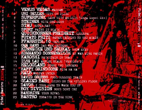 Various Artists <I>Fidel Bastro ZEHN B</I> CD back