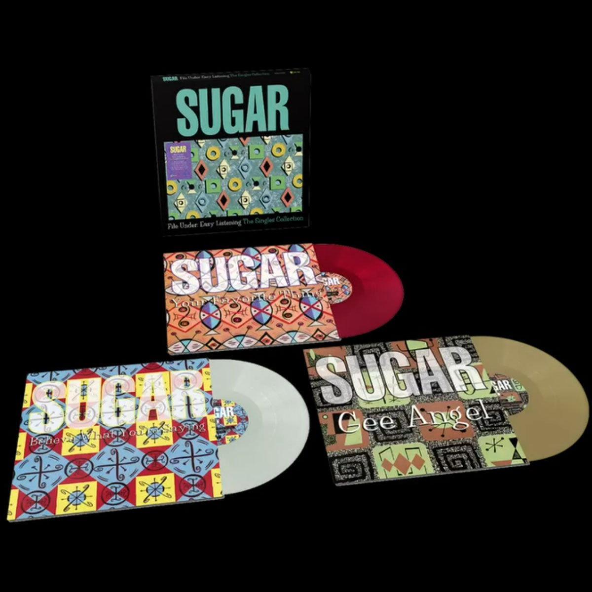 Bob Mould  File Under: Easy Listening The Singles Collection 3 x 12" vinyl box set contents