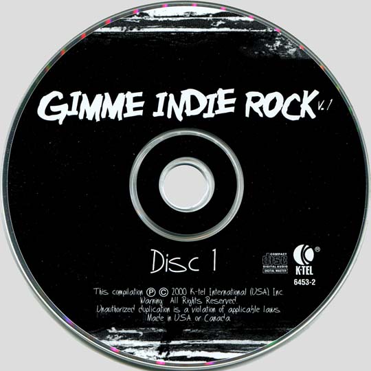 Gimme Indie Rock V.1 CD 1 artwork