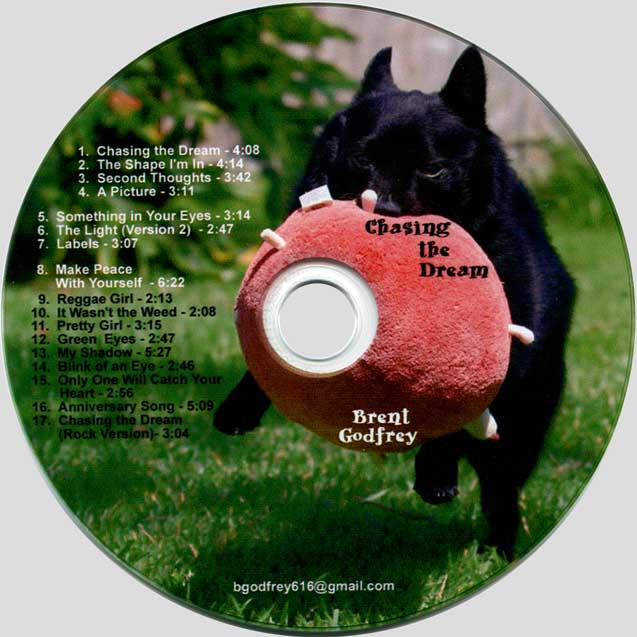 Brent Godfrey — Chasing The Dream CD artwork