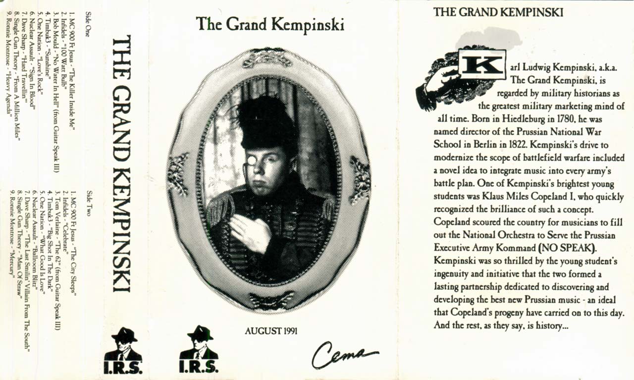  The Grand Kempinski promo sampler cassette inlay exterior unfolded