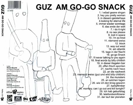 Guz <I>Am Go-Go Snack</I> CD back