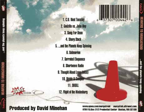 Heavens To Murgatroid CD back