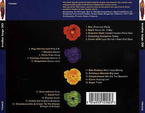 Indie Top 20 (Vol 18) CD back