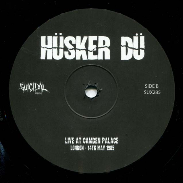 Live At Camden Palace bootleg LP side 2 label