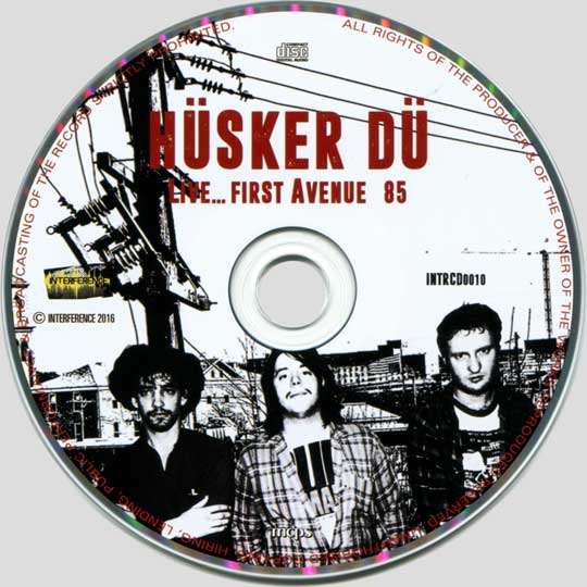 Live... First Avenue 85 bootleg CD disc artwork