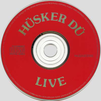 Hüsker Dü Live In Boston 1986 boot CD artwork