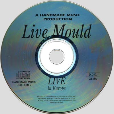 Bob Mould — Live In Europe bootleg CD artwork