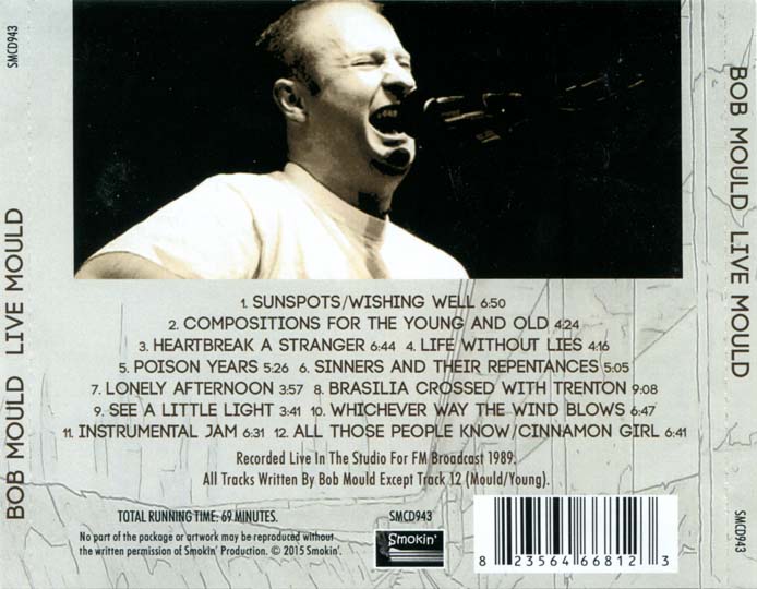 Live Mould bootleg CD back