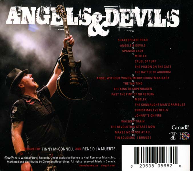 The Mahones — Angels & Devils CD digipak back