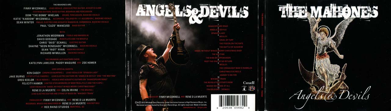 The Mahones — Angels & Devils digipak exterior unfolded