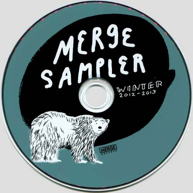 Various Artists — Merge Sampler, Winter 2012-2013 promo CD disc artwork