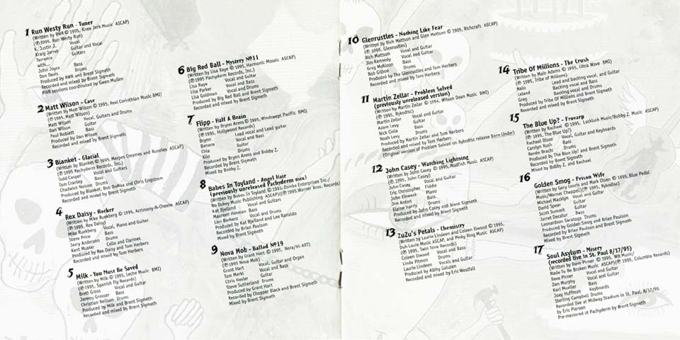 Minnesota Modern Rock: The Pachyderm Sessions CD insert booklet unfolded
