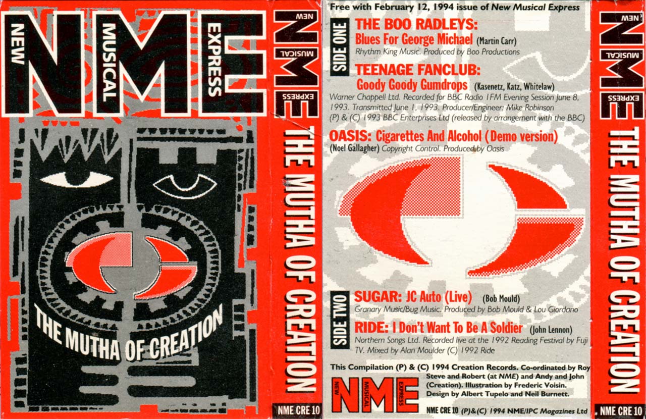 NME Mutha of Creation cassette unfolded