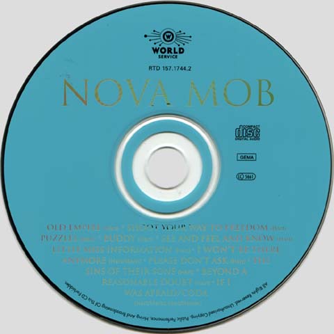 Nova Mob CD [UK] disc artwork