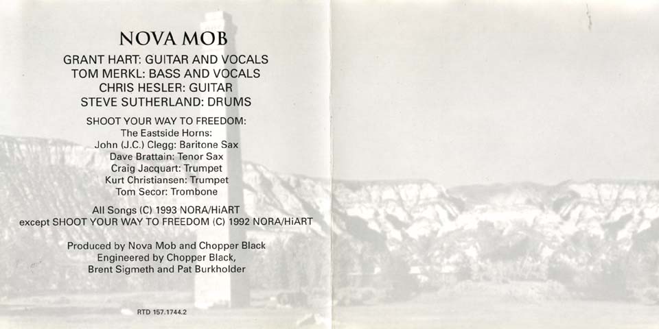 Nova Mob CD [UK] insert booklet unfolded