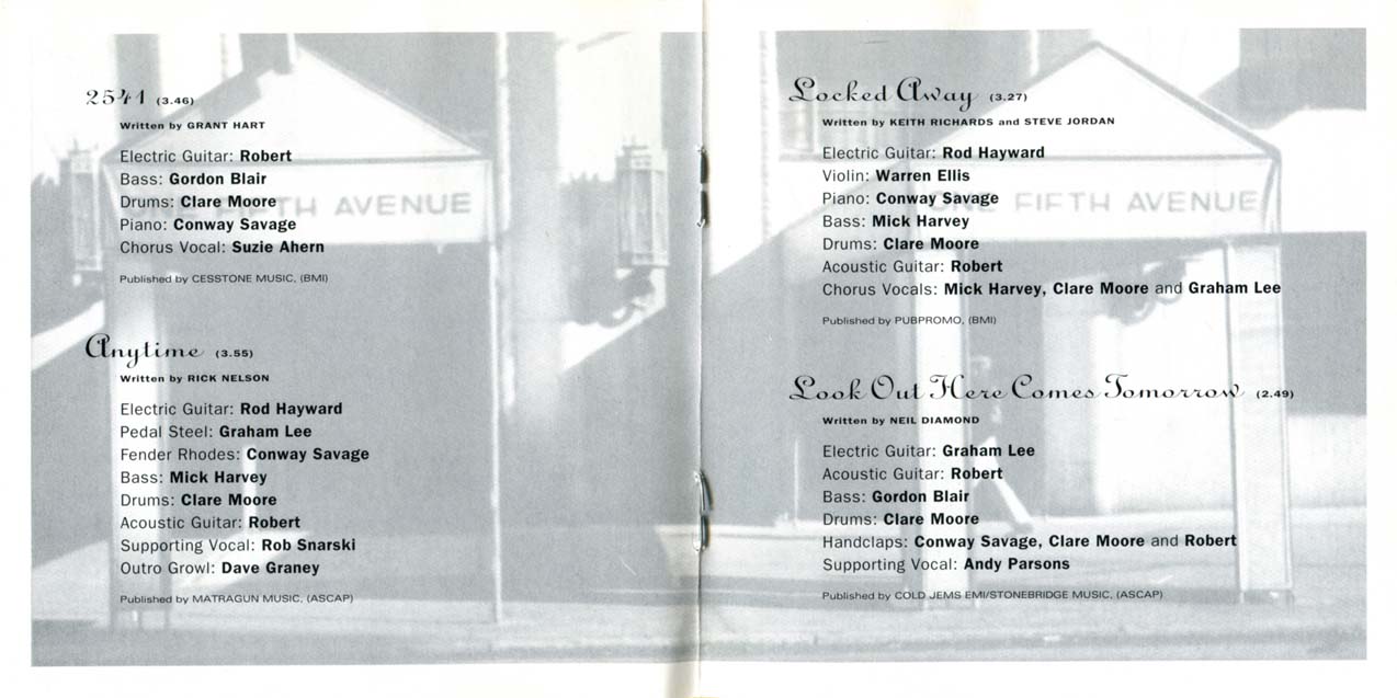 I Had A New York Girlfriend CD insert pages 6-7