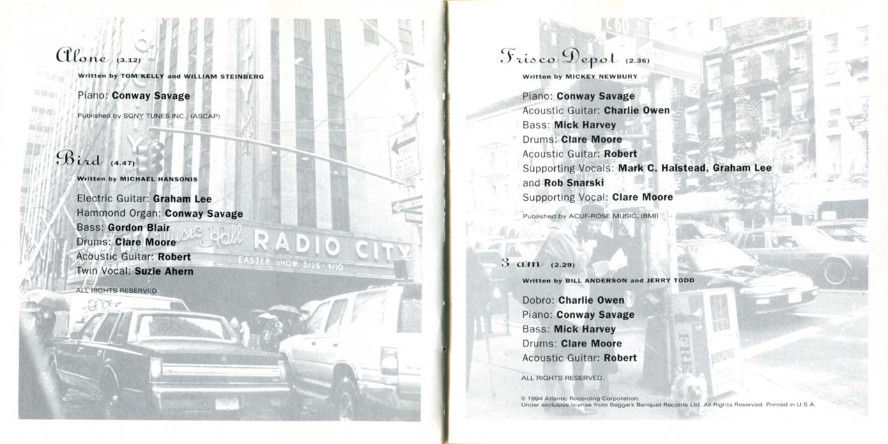 I Had A New York Girlfriend CD insert pages 8-9