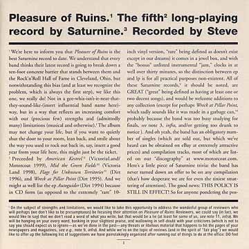 Pleasure Of Ruins CD front