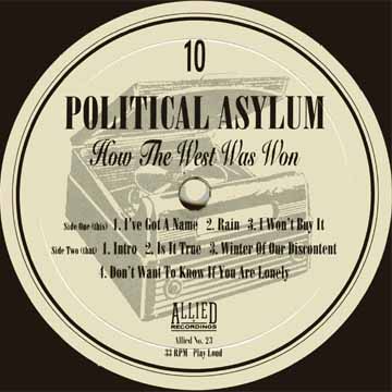 Political Asylum A side label