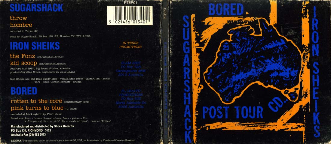 Post Tour CD cover exterior unfolded