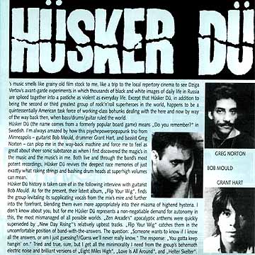 Hüsker Dü inside page 1