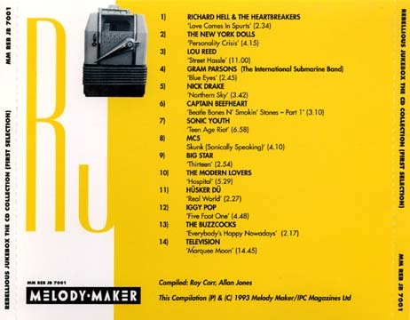 Rebellious Jukebox CD back