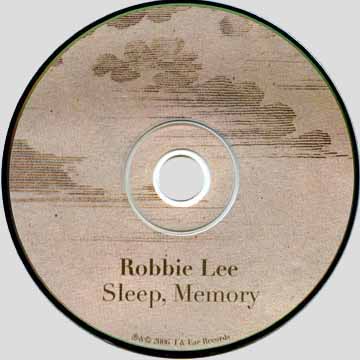 Robbie Lee — Sleep, Memory CD artwork