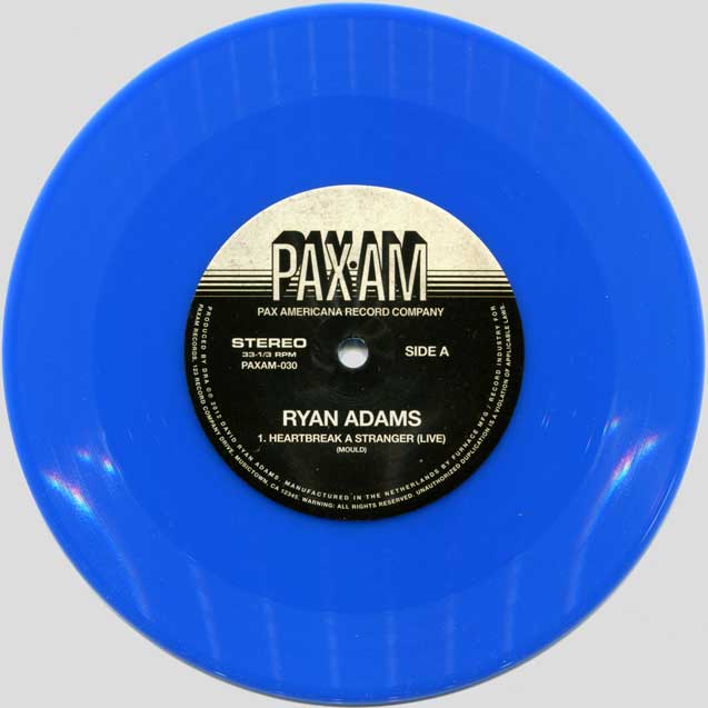 Ryan Adams — Heartbreak A Stranger/Black Sheets Of RainncwHeartbreak A Stranger/Black Sheets Of Rain record A-side