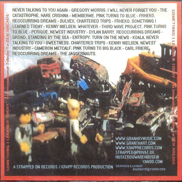 Various Artists — Something I Learned Today CDR insert back