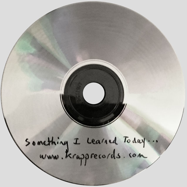 Various Artists — Something I Learned Today CDR disc