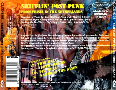 Various Artists <I>Skifflin' Post Punk From Holland</I> CD back