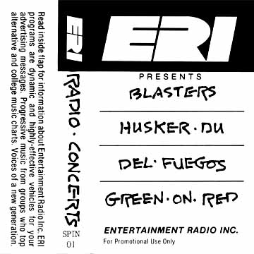 Various Artists ERI Radio Concerts cassette inlay outside